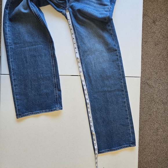 Quince Bella Stretch Relaxed Straight Jeans Atlanic Blue Women's 26X31 - Picture 4 of 10